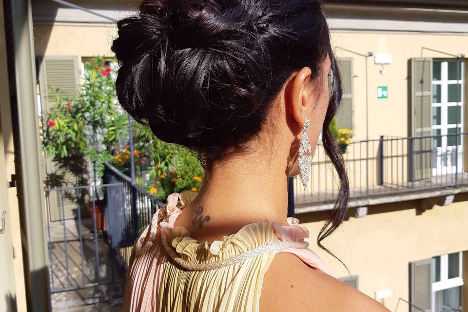 Makeup and hairstyle