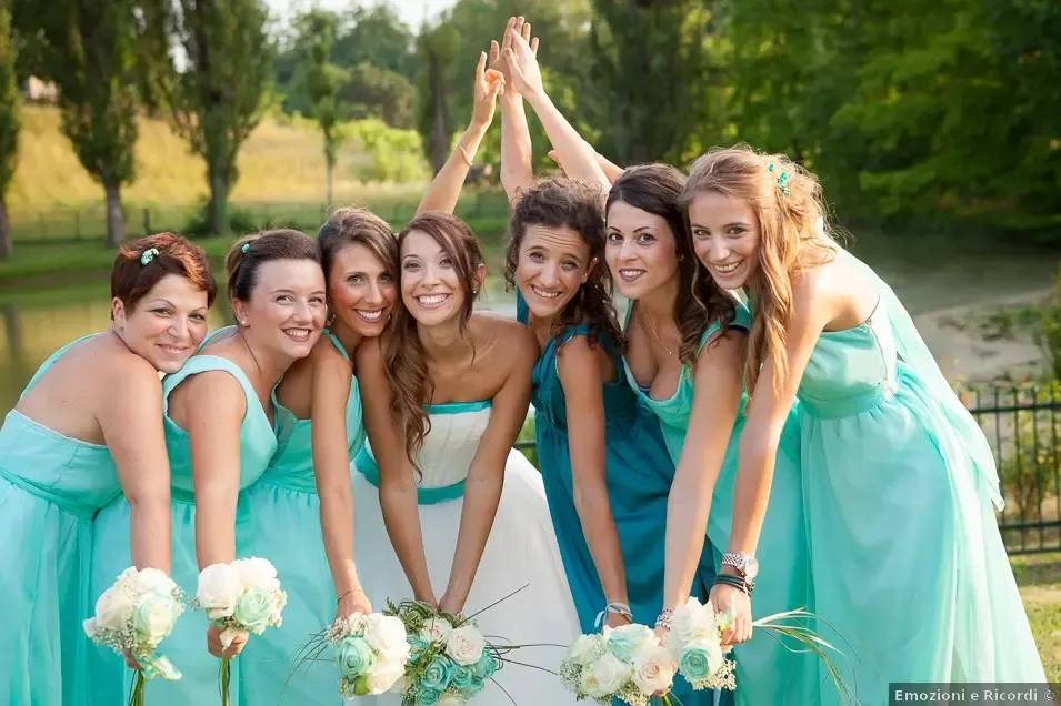 Damigelle e sposa