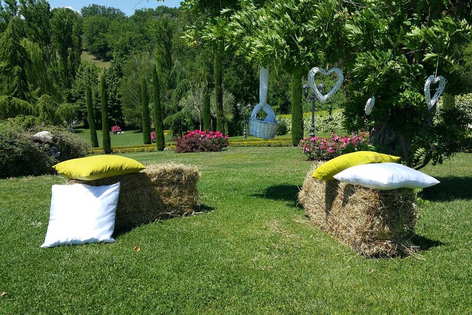 Allestimento country chic