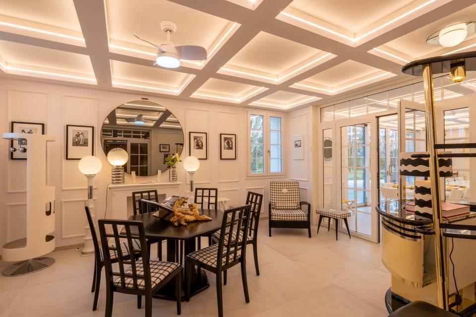 Refined dining area