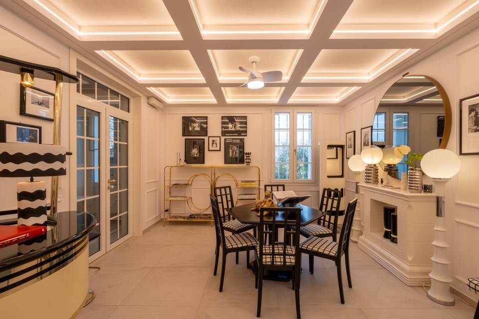 Refined dining area