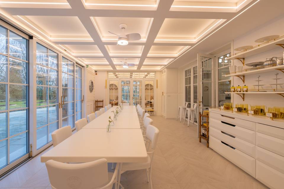 Refined dining area