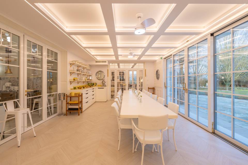 Refined dining area