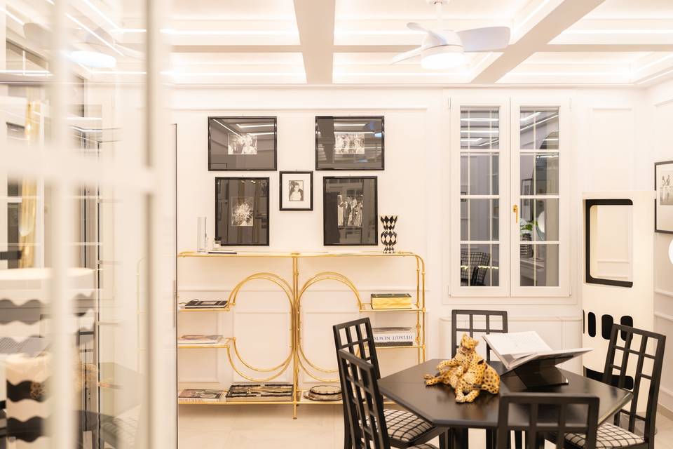 Refined dining area