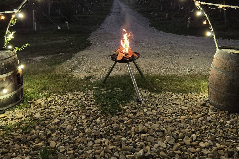 Braciere di benvenuto