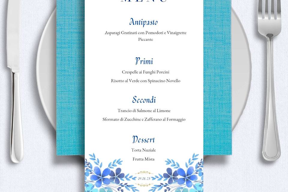 Menu ristorante