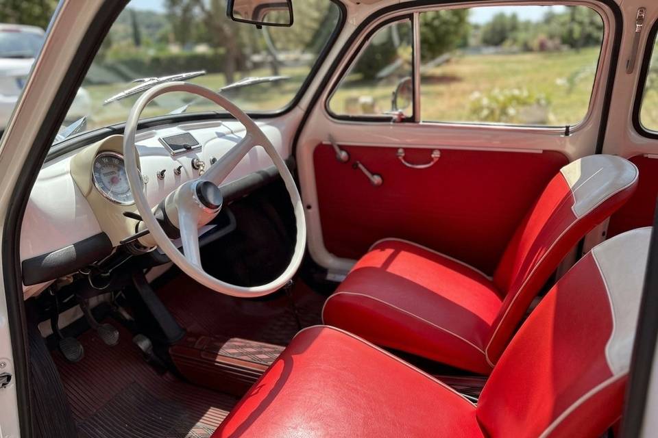 Fiat 500 - Interni rossi