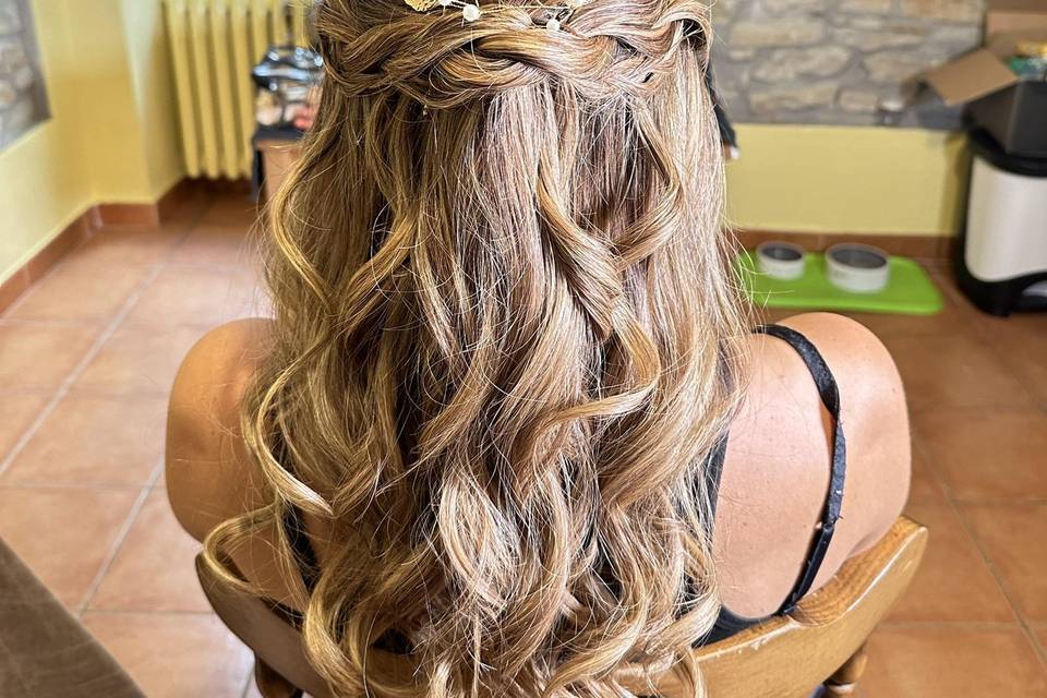 Semi raccolto con treccia