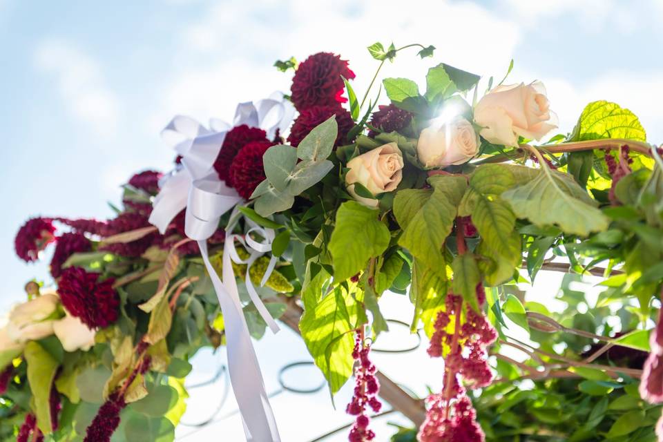 Arco con fiori