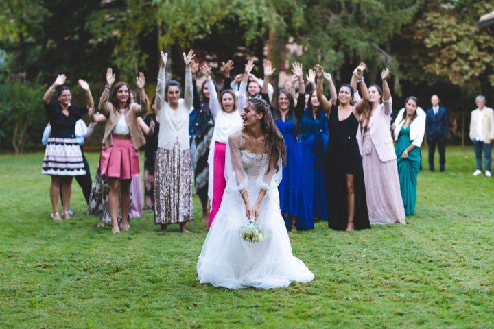 Il lancio del bouquet