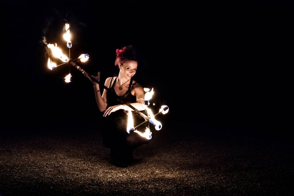 Spettaccolo con fuoco