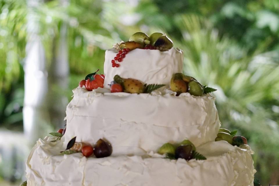 Wedding cake foglia cioccolata