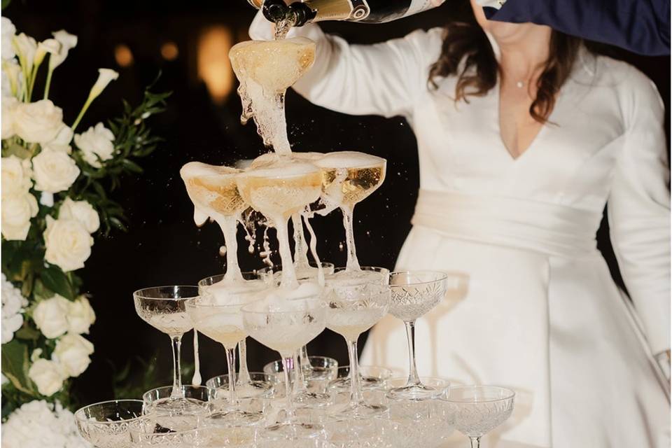 champagne tower