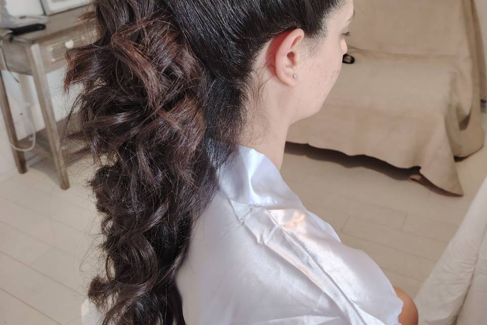 Semi raccolto sposa