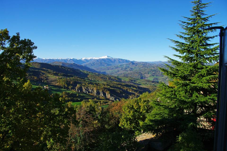 Vista dal giardino