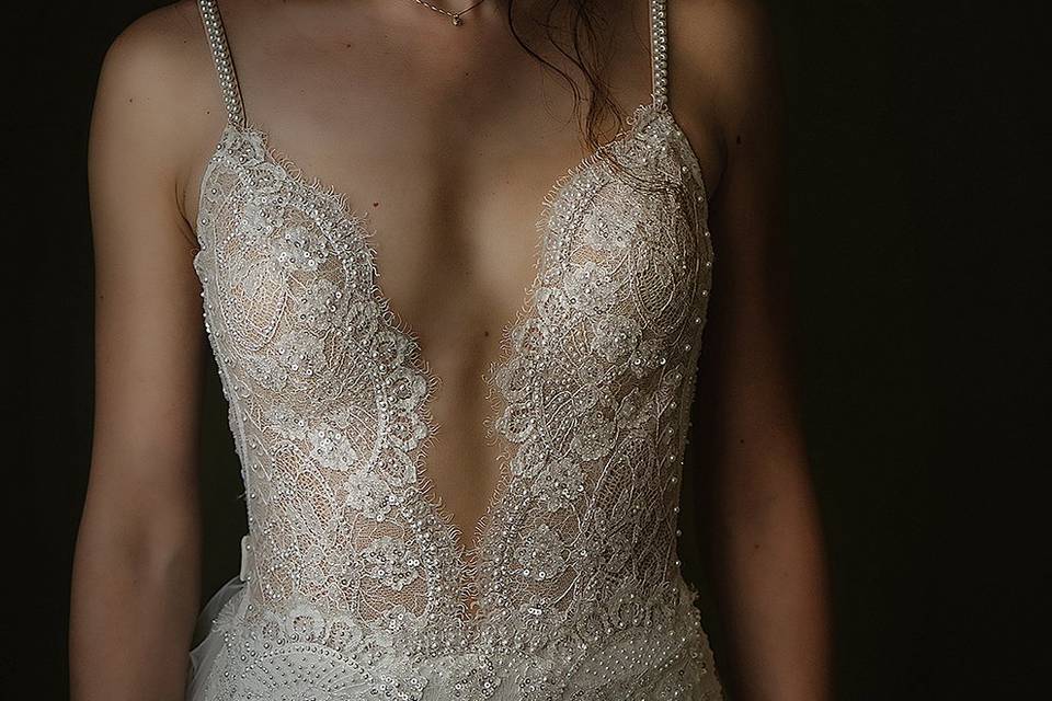 Dettaglio abito da sposa