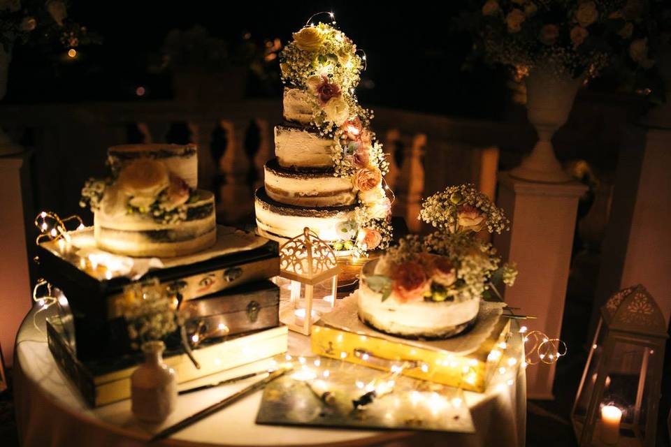 Sweet wedding cake