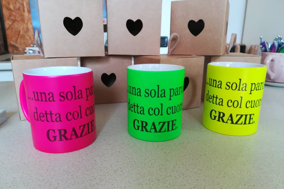 Tazza fluo grazie