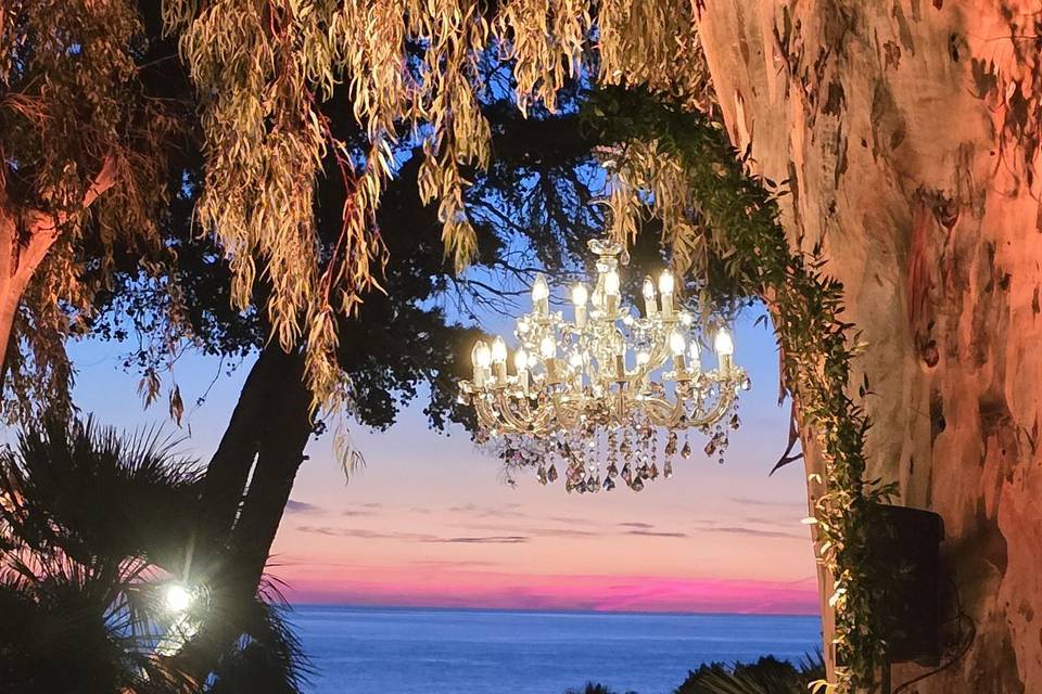 Gazebo al tramonto