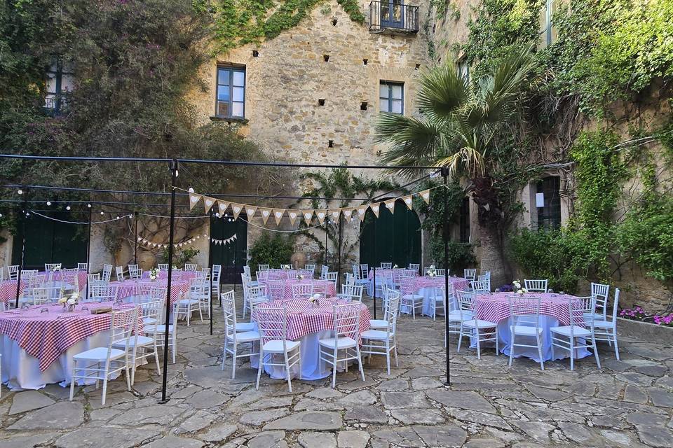 Welcome party nel cortile