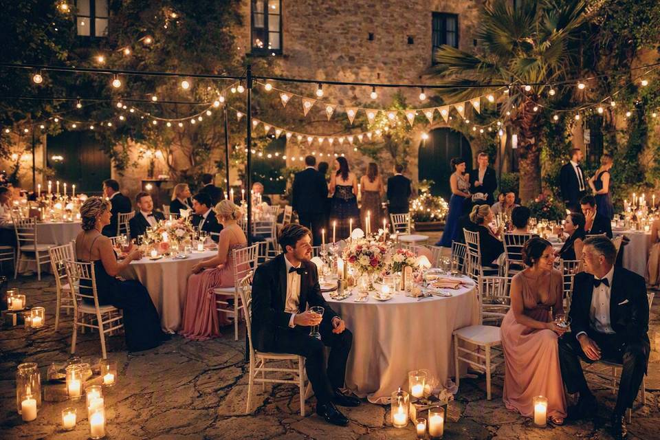 Welcome party nel cortile