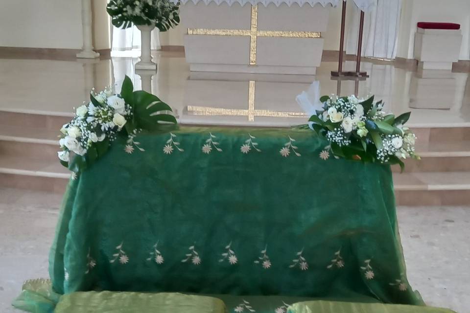 COPRIBANCHI e tappeto verde