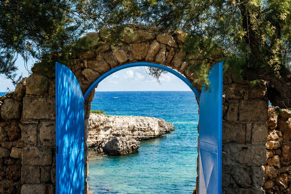 Porta blu