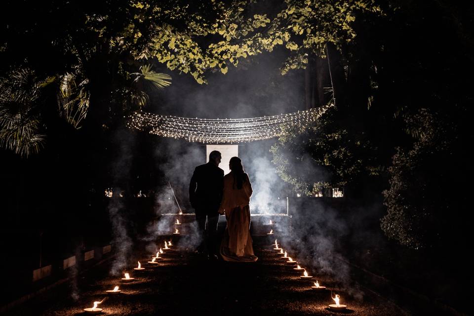 Wedding cake by Night