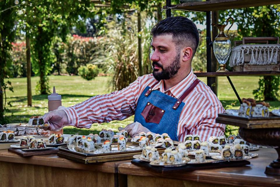 Sushi Chef on stage