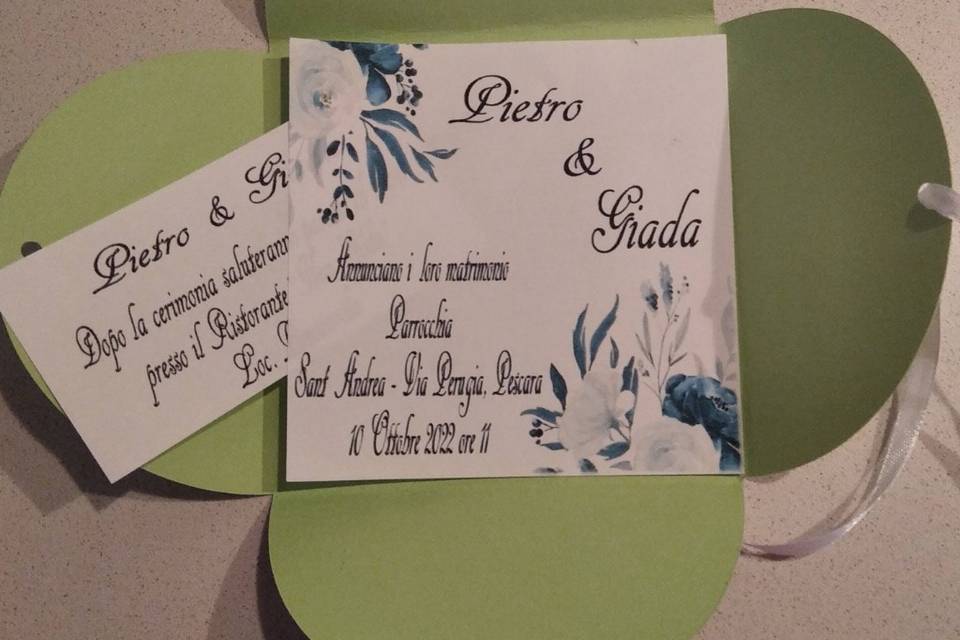 Invito per matrimonio