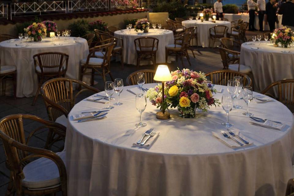 Terrazza al tramonto
