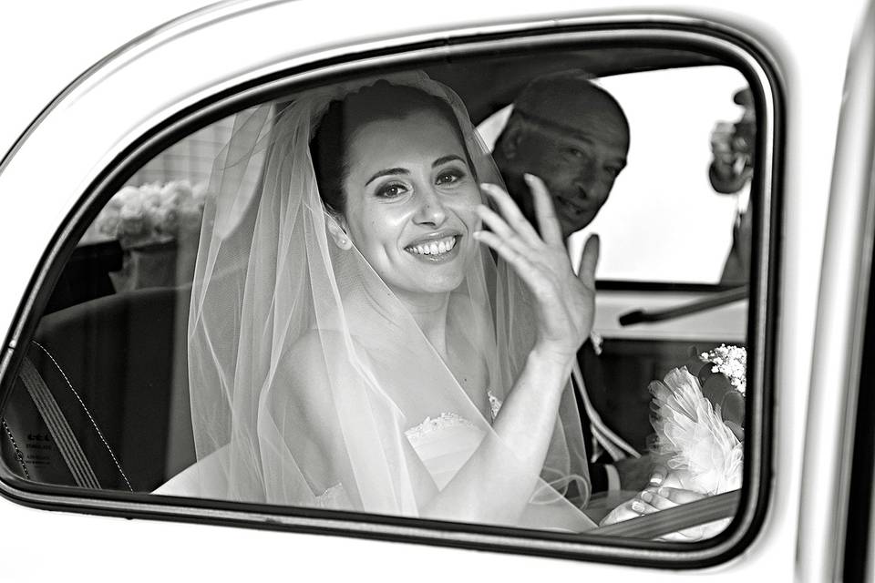 Sposa in Auto