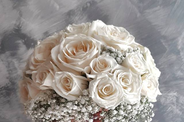 Bouquet sposa total white