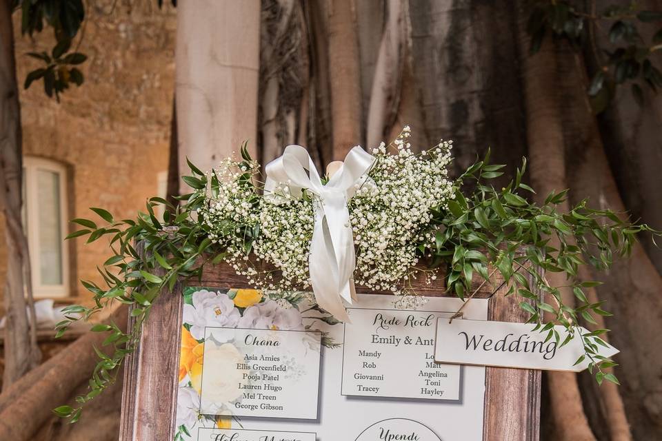 Tableau de mariage