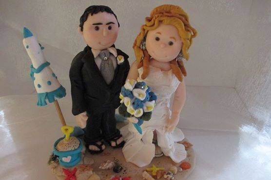 Cake topper  sposi marej