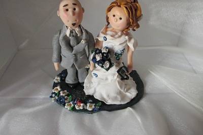 Cake topper artigianale fiori