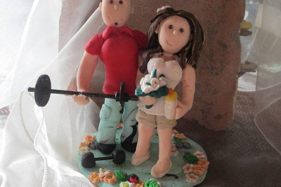 Cake topper artigianale Maria