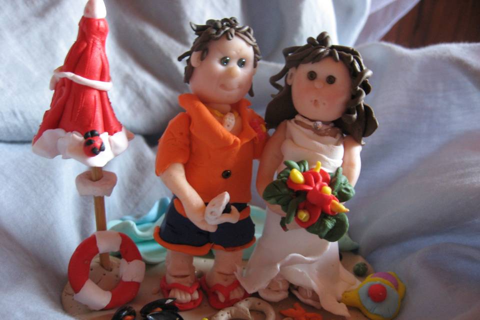 Cake topper Claudia artigianal