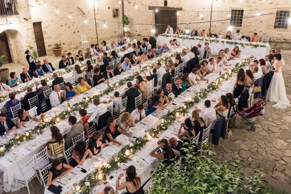 La cena in piazza