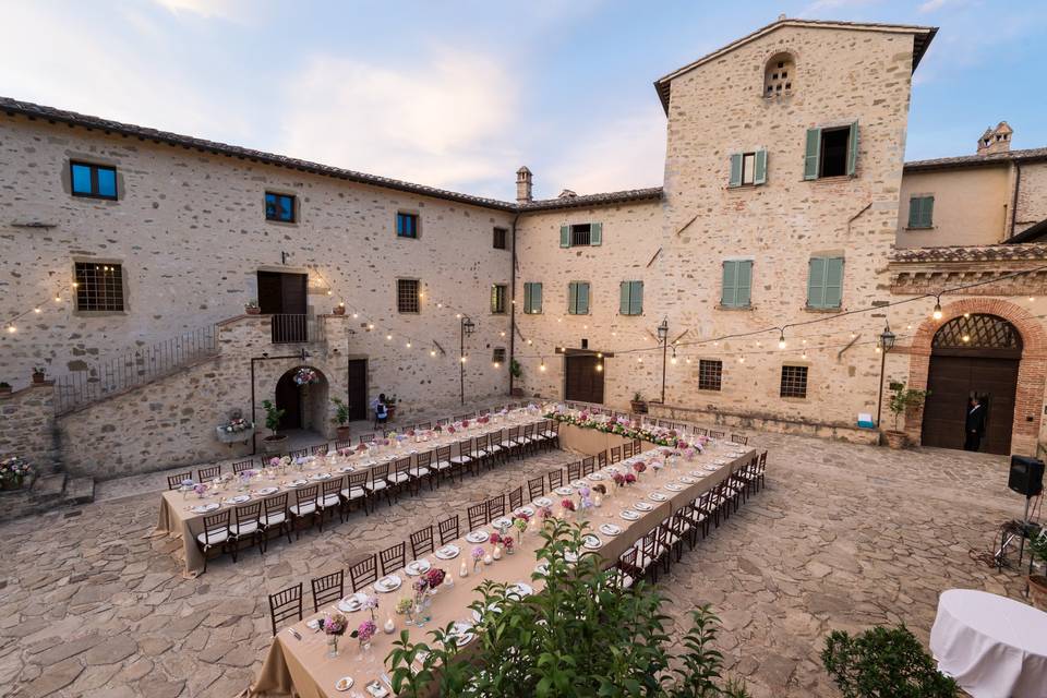 La cena nella piazza