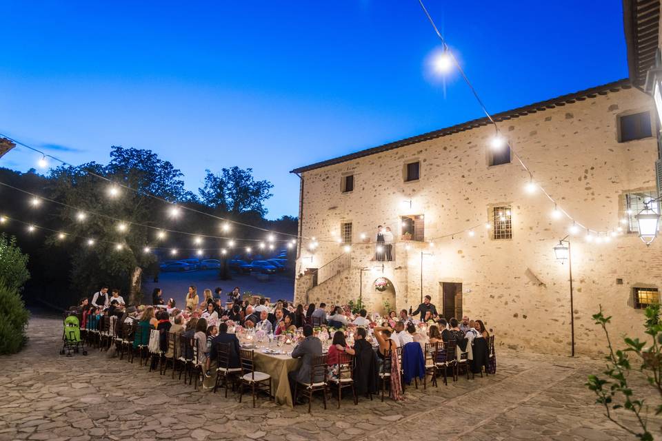 La cena nella piazza