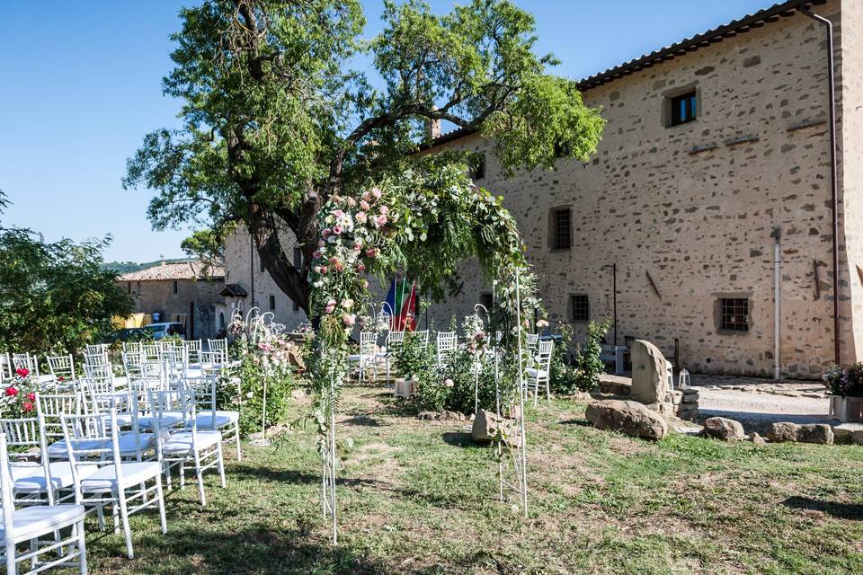 Cerimonia Civile nel roseto