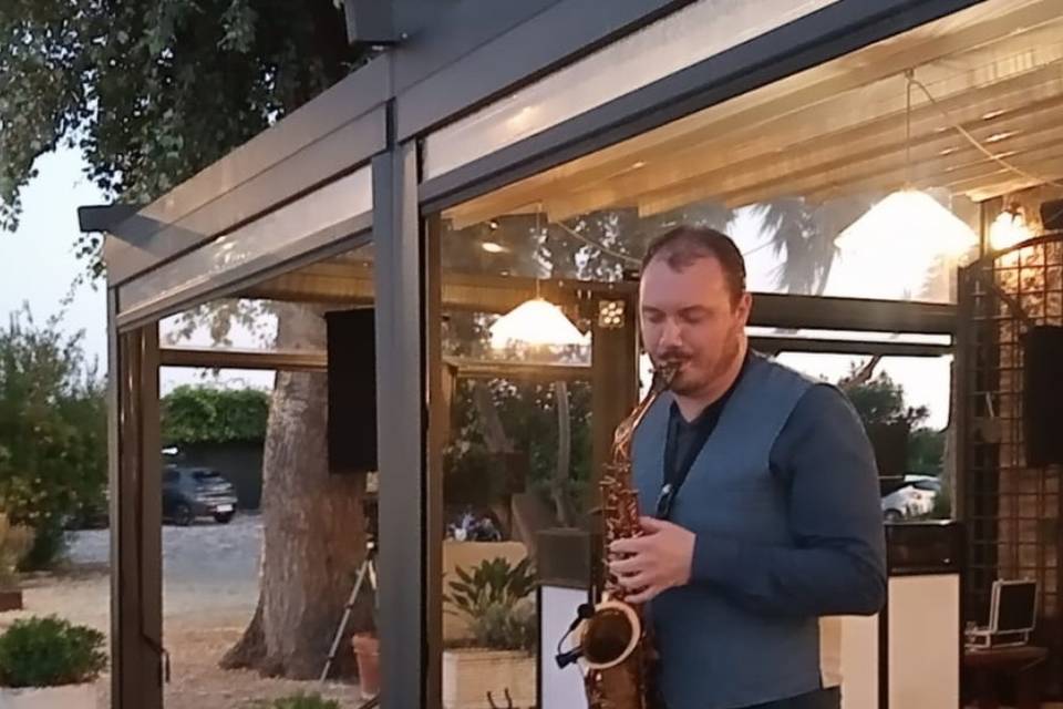 Aperitivo con sax dal vivo