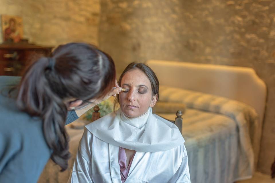 Preparazione sposa