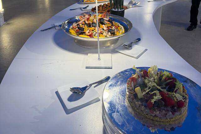 Zona antipasti scenografica