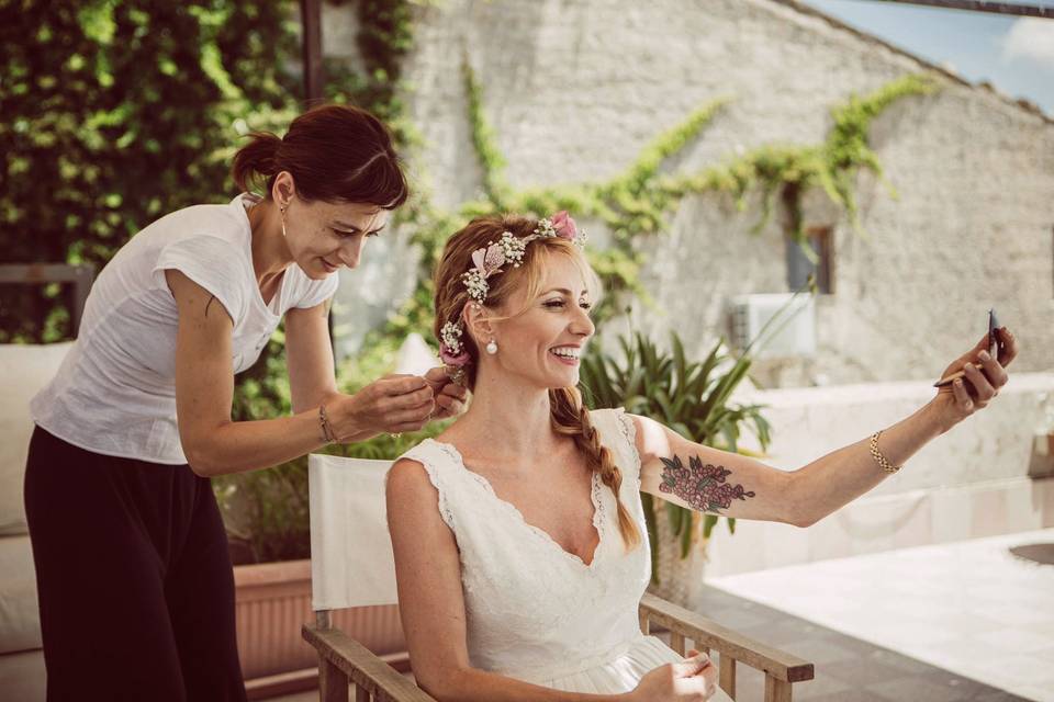 Preparazione sposa