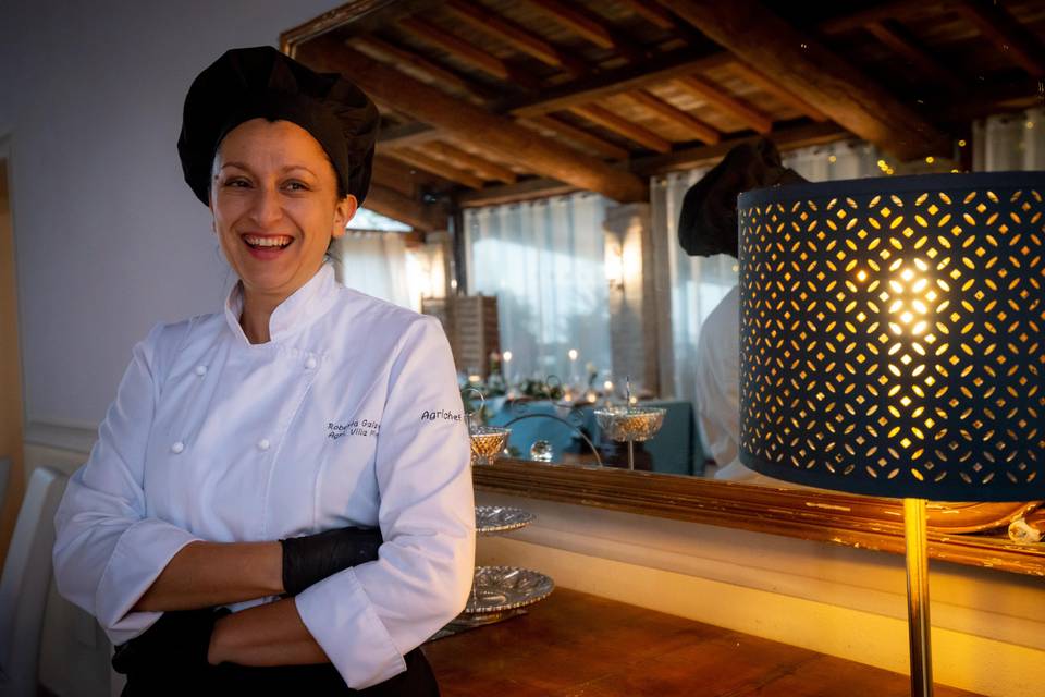 La chef d proprietaria Roberta