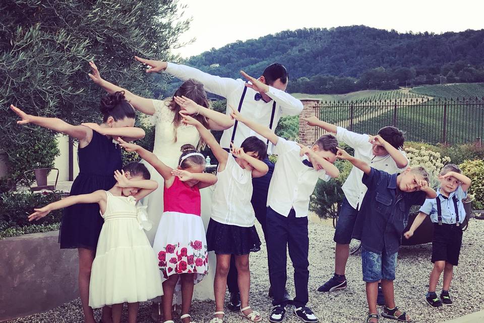 Dab con gli sposi