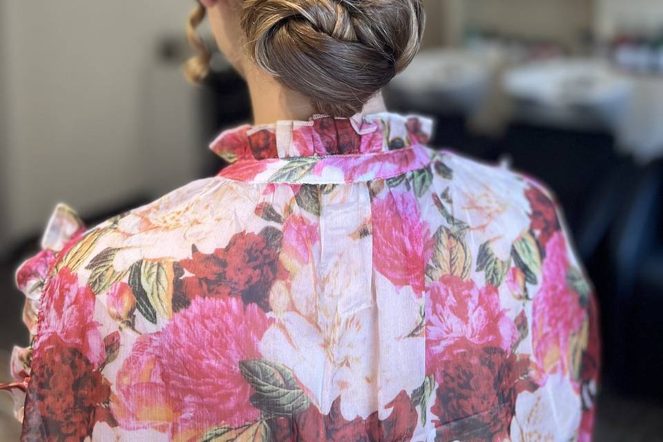 Chignon con trecce