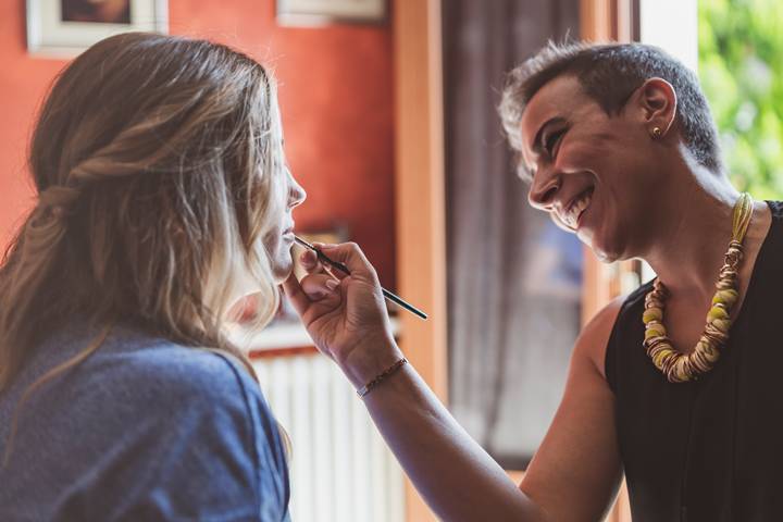 Backstage trucco sposa